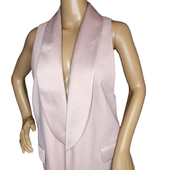 Leith sleeveless cardigan duster vest. Blush pink.  Size xs - Picture 3 of 14